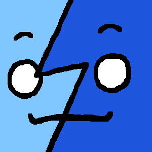 青い鴉の自画像